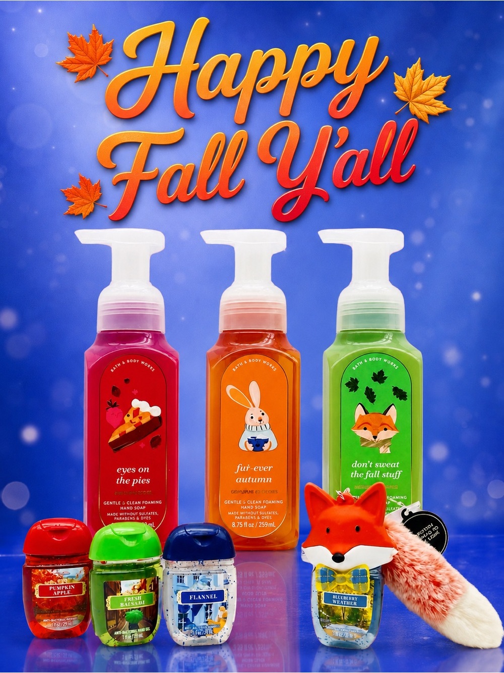 Bath & Body Works Happy Fall Y’all Fox PocketBac 8 Pc Set